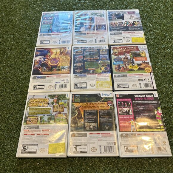 Lot Of 9 Nintendo Wii Games Just Dance 1 & 2 Sonic Deer Drive iCarly Help Wanted - Picture 2 of 16